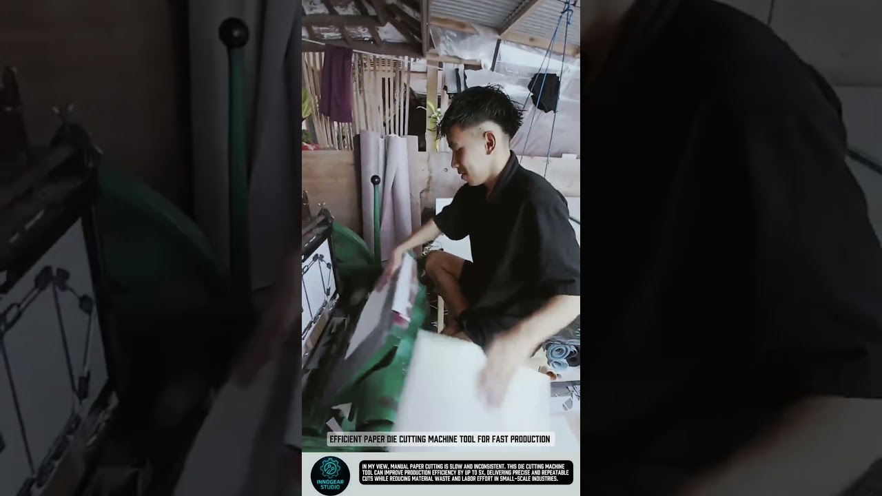 Efficient Paper Die Cutting Machine tool for fast production #tools