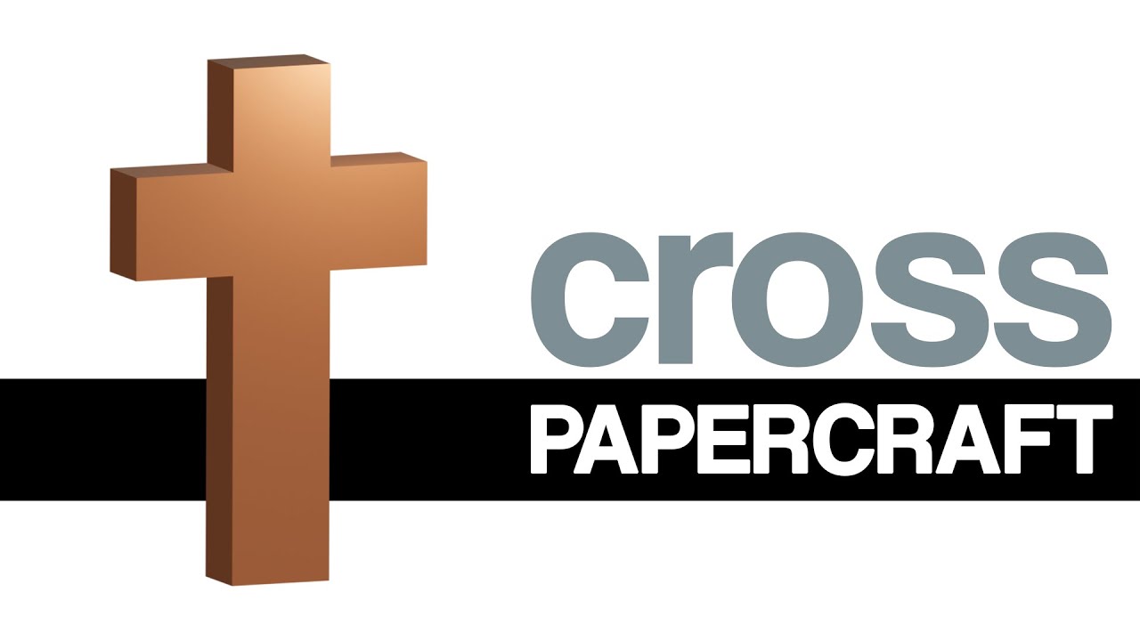 Cruz Geométrica: Arte Sacro en Papel