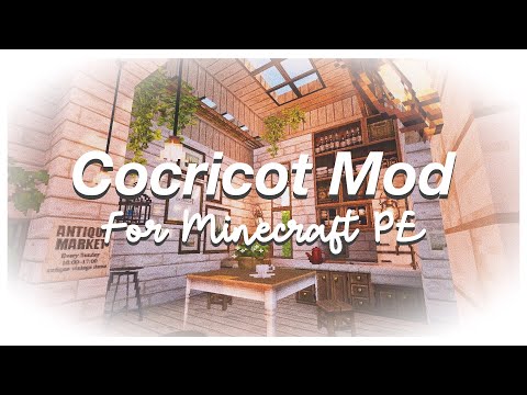 SimplyMiPrii - cocricot mod/texture pack review for minecraft pe! 🌥 [best aesthetic decor mod] ✨🦋