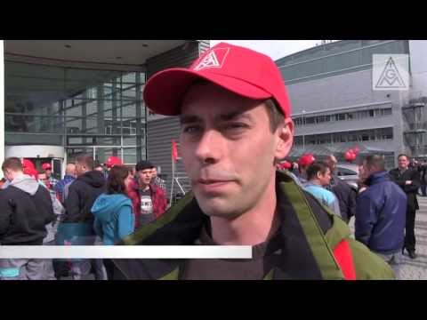 Tarifrunde Metall & Elektro 2013: Warnstreik bei Siemens, Mülheim a. d. Ruhr
