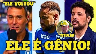 🤣 NEYMAR DE VOLTA ENLOUQUECE MÍDIA! MÍDIA BRASILEIRA REAGE A VOLTA DE NEYMAR AOS TREINOS NA SELEÇÃO!