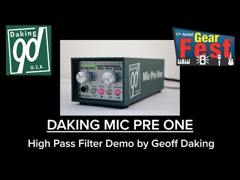 Gearfest 2018 Geoff Daking HPF demo