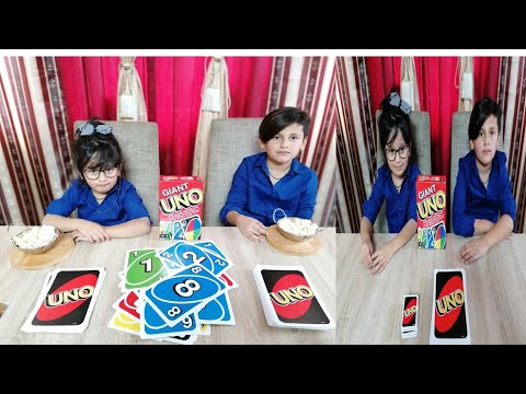 GIANT UNO cards family game | Largest UNO with family fun pack /it's so crazy!!