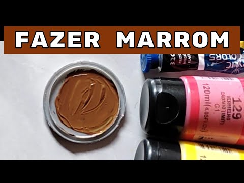 How to Make Brown Color with Acrylic Paint or Similar Paint / how to make brown color