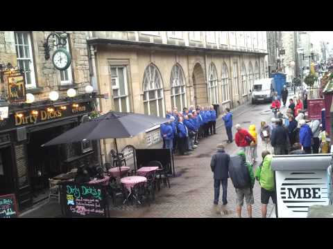 Welsh male voice choir on Rose Street