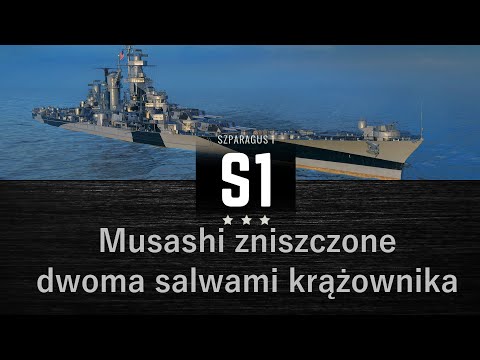 Musashi zniszczone w dwóch salwach z krążownika