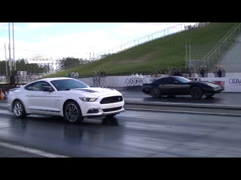 Corvette C4 vs Ford Mustang 5.0, 1/4 Mile