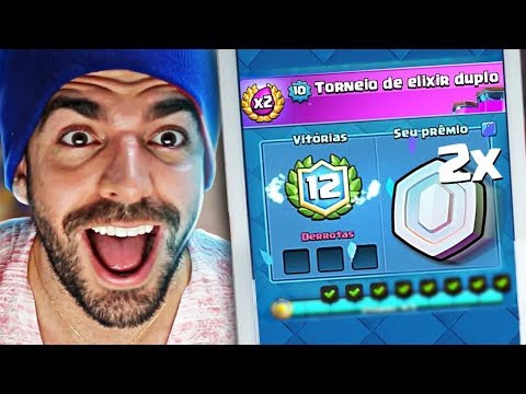GANHEI O NOVO DESAFIO DO ELIXIR DUPLO NO CLASH ROYALE!