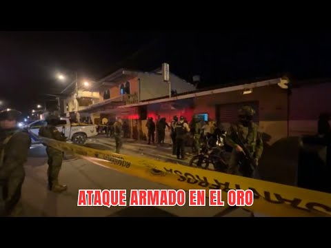 Ataque armado a 3 personas en el cantón Santa Rosa, El Oro