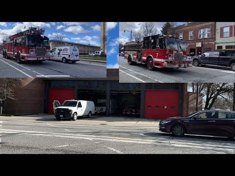 Chicago fire department units at E108 in the morning