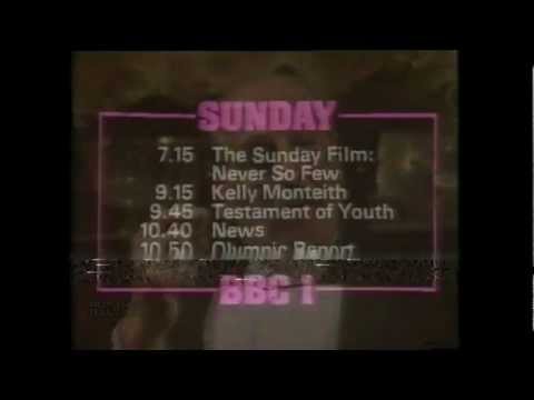 BBC1 | Sunday night rundown | 03/08/1980