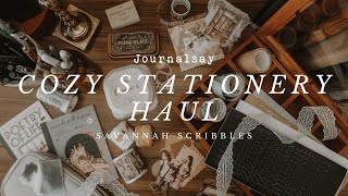 Journalsay Stationery Haul I Stickers, Washi Tape, Stamps & More I Cozy Stationery ☕📖