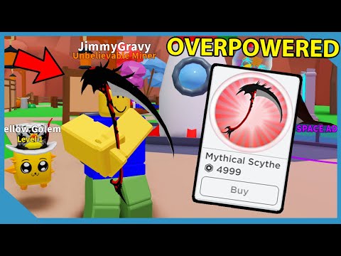 Buying The Mythical Scythe Gamepass in Roblox Mining Simulator