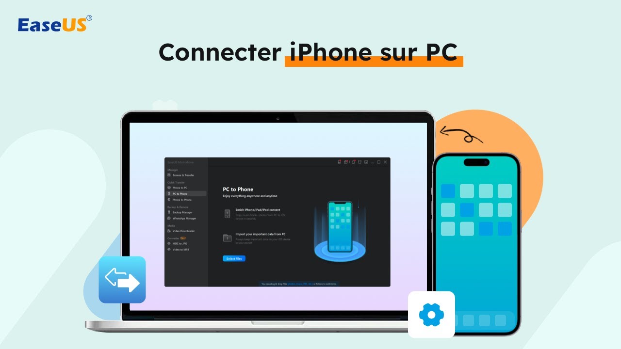 Comment connecter un iPhone à un PC de toutes les manières possibles EaseUS