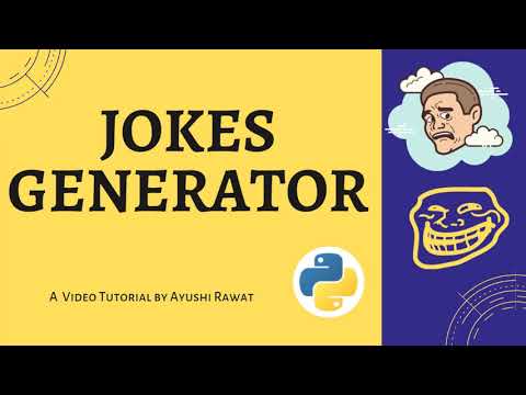 Jokes Generator Pyjokes Python Project Easy Tutorial