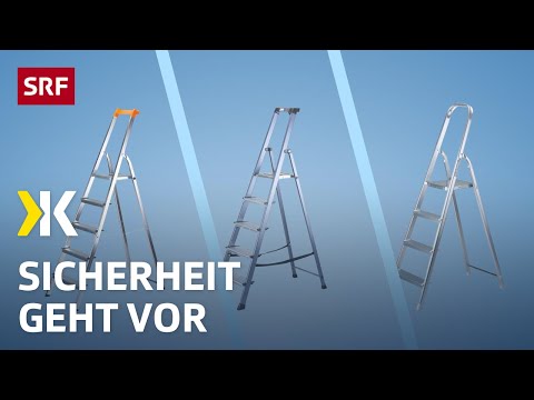 Haushaltsleitern im Test: Sicherheit und Halt bieten die meisten | Kassensturz 2022 | SRF