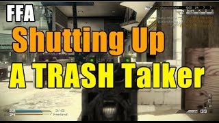 Call Of Duty Ghosts:  How To Shut up a Trash Talking Camper