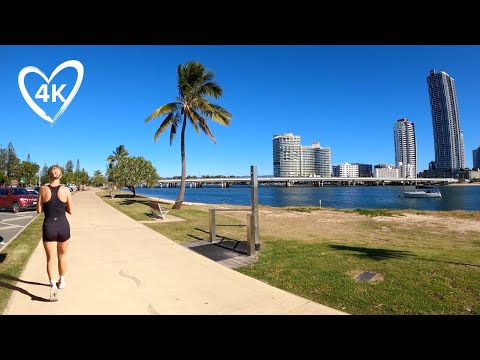 Bike Ride in Paradise - Gold Coast Australia Virtual Beach Ride - Cycle Treadmill Background