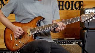 Video thumbnail for Music Man Steve Morse BFR Caramel BST Roasted Rosewood Reverse by Peach Guitars