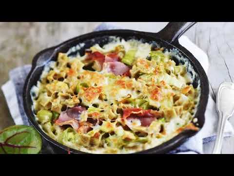 Gratin de crozets au jambon et aux poireaux | Recette gourmande
