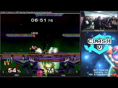 Joey (Falco,Marth) vs. ORLY (Falcon) - Melee Pools Clash V