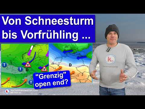 Von Schneesturm bis Vorfrühling: Grenzwetterlage setzt sich wohl nächste Woche fort