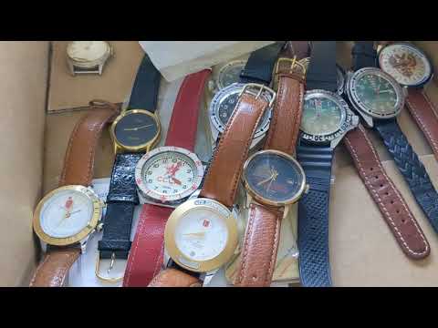 Large Vintage Watch Collection Garage Sale Finds Found a GRAIL Brand!!!!