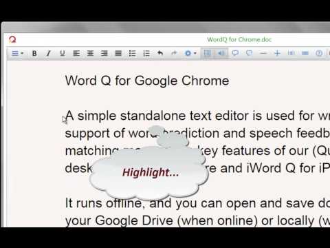 wordQ for Google Chrome