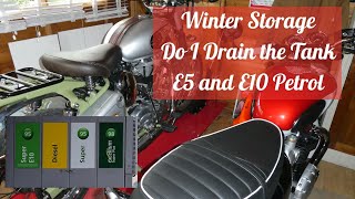 Motorcycle Winter Storage - Do I Drain the Fuel Tank - E5 and E10 Fuel Degradation Explained
