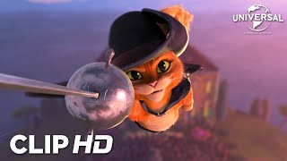 El Gato Con Botas ataca a un gigante