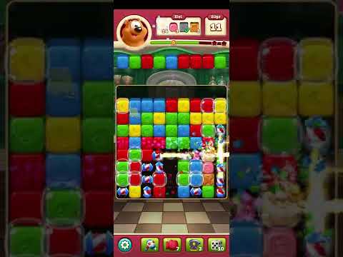 Toon blast Level 1576 1 boxing glove 3 stars