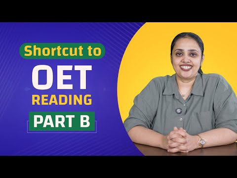 Shortcut to OET Reading | Part B