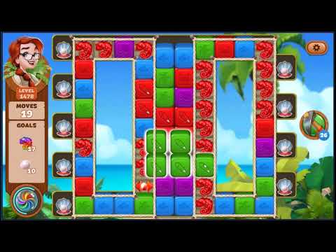 Lost Island Blast Adventure Level 1478 - NO BOOSTERS 🏝️ | SKILLGAMING ✔️