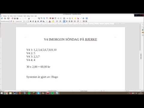 Hugos Trav Tips -  V4 På Bjerke, Söndag