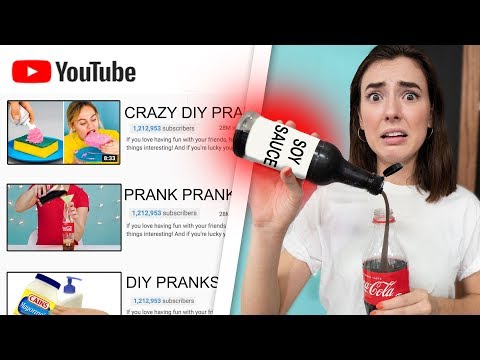 Testing DIY Pranks I Saw On The Internet! Video