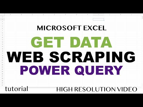 Excel Get Data From Web HTML table Part 1