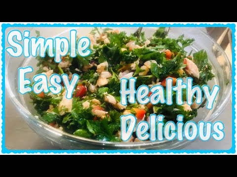 Tabouli Recipe with Salmon! | Keto Friendly, Gluten Free, Paleo, Pescatarian, Whole30, Low Fat
