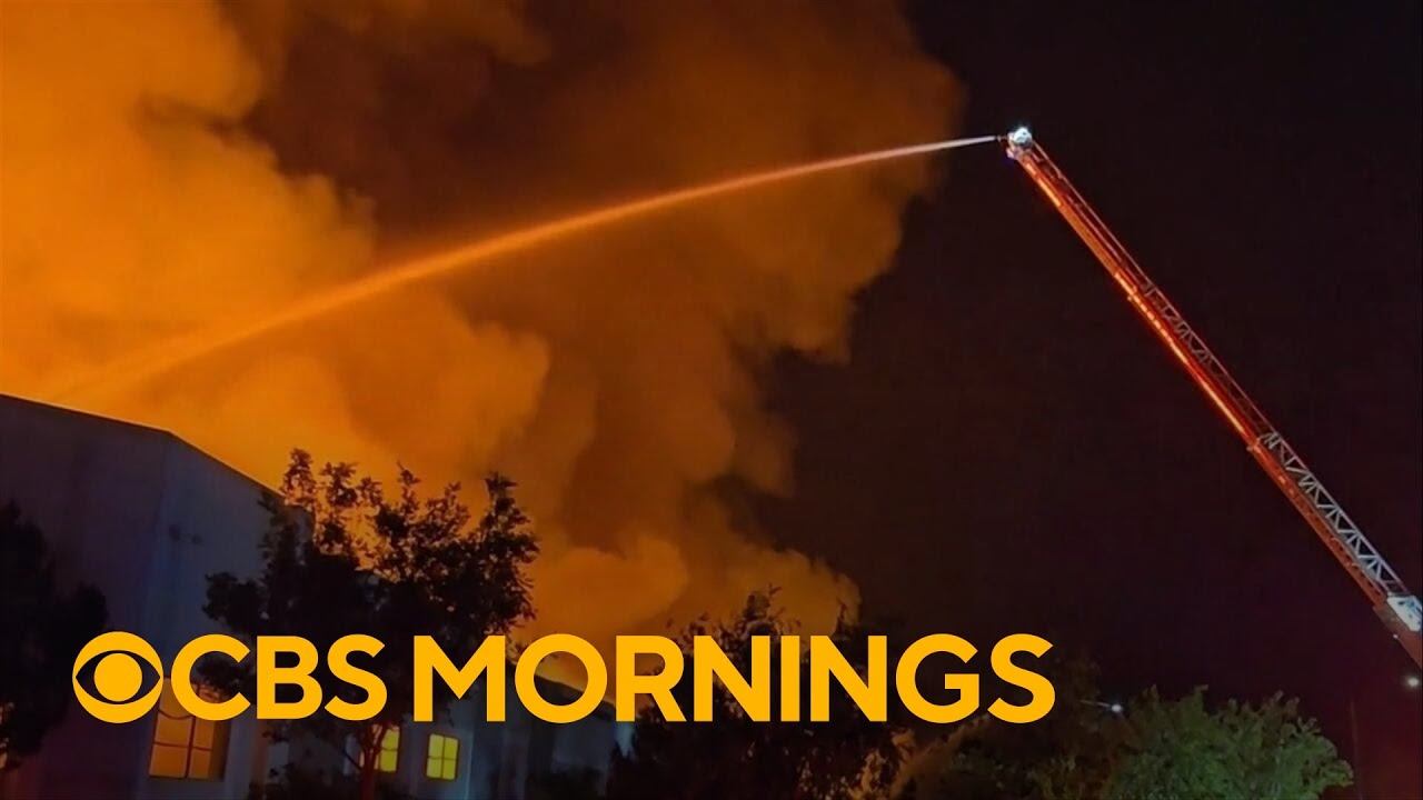 Video posted by alleged arson suspect appears to show when massive warehouse fire was set