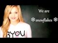 Olivia Holt - Snowflakes (lyrics) 