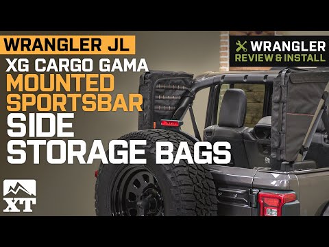 Jeep Wrangler JL 4-Door XG Cargo Gama Mounted Sportsbar Side Storage Bags Review & Install