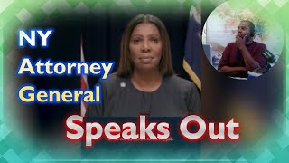 NY AG James Breaks Silence