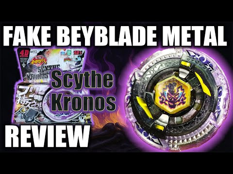 Fake BB-113 Scythe Kronos T125EDS Beyblade Metal Fury Review Rapidity Brand