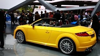 Car Tech - 2015 Audi TT Roadster loses its roof in Paris