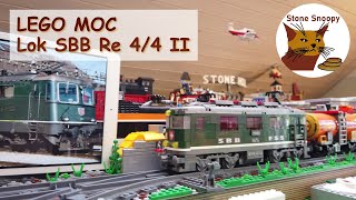 LEGO MOC Lok SBB Re 4/4 II 🇨🇭