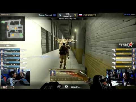 Secret fe vs EYESports fe - zAAz ACE |StarLadder Female Stars Championship|