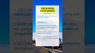 Download lagu Fakta dan mitos kakak beradik #shorts #motivasi #inspirasi #semangat #sukses mp3
