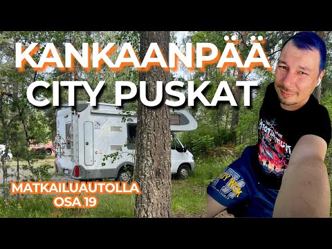 Kankaanpää surprised us – the whole city center is like one big boondocking spot!