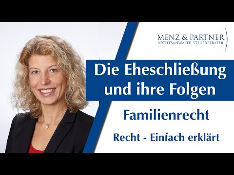 Marriage and its legal consequences | FAMILY LAW | Menz & Partner
