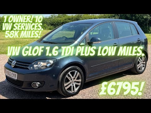 Walk Through For Sale VW Golf Plus 1.6 TDI SE Low Mileage 1 Owner 10 Main Dealer Services!!