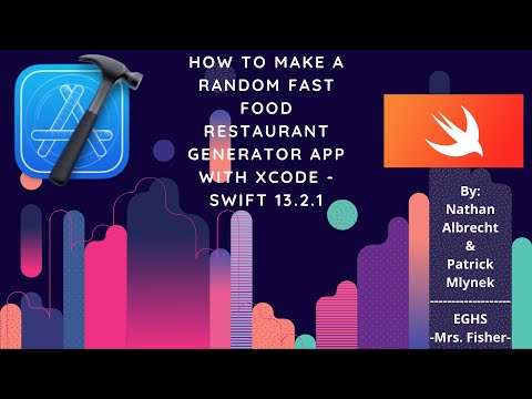 How to Make a Random Fast Food Restaurant Generator App with Xcode -  Swift